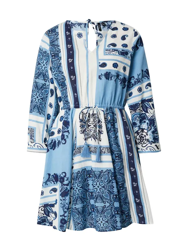 VERO MODA VERO MODA Haljina 'VMMILAN OMIA'  mornarsko plava / svijetloplava / bijela