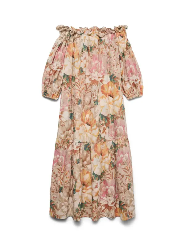 Vero Moda VERO MODA Haljina 'VMSIF'  pijesak / zelena / marelica / roza