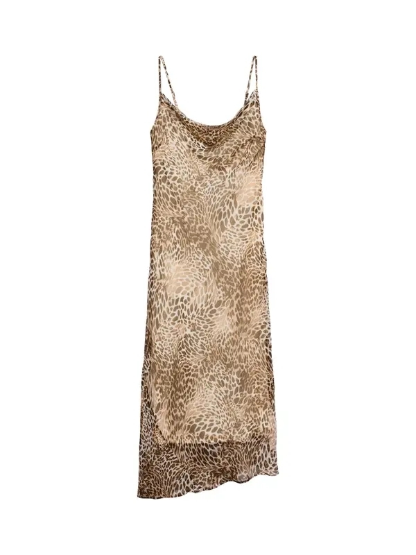 Vero Moda VERO MODA Haljina 'VMSMILLA'  pijesak / tamno smeđa