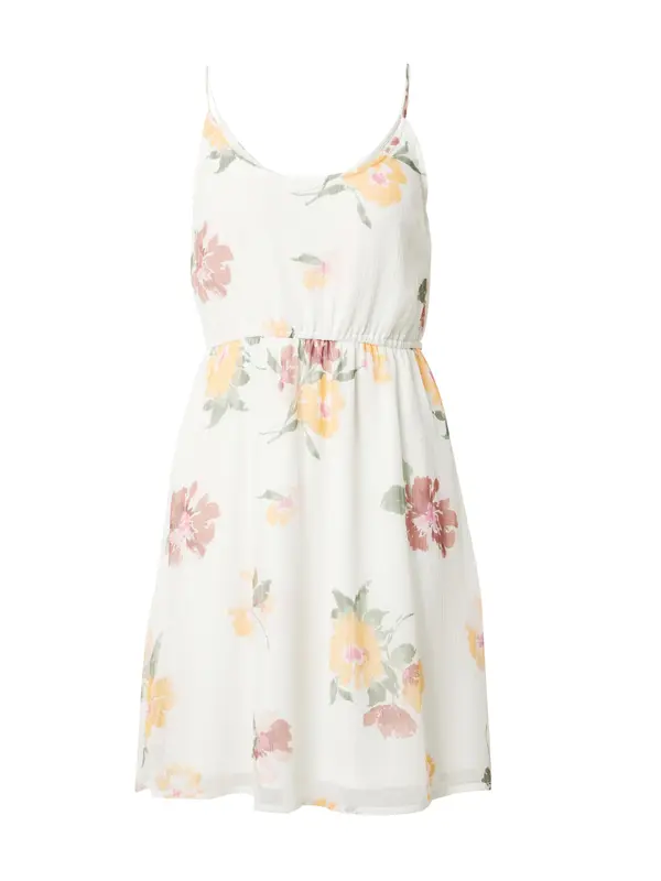 VERO MODA VERO MODA Haljina 'VMSMILLA'  zelena / tamno narančasta / boja vina / bijela