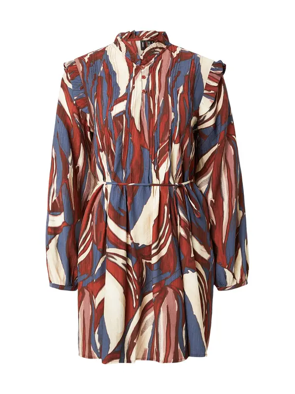 Vero Moda VERO MODA Haljina 'VMVERA VIOLET'  ecru/prljavo bijela / mornarsko plava / bordo / tamno crvena