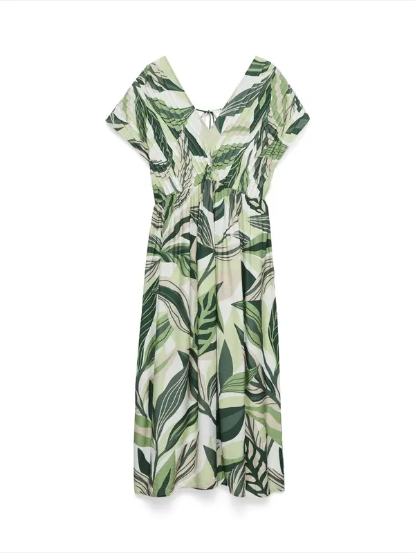 VERO MODA VERO MODA Haljina 'VMZOEY'  svijetlozelena / tamno zelena / puder roza / bijela