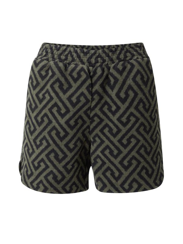 VERO MODA VERO MODA Hlače 'BRENDASOFIA'  zelena / crna