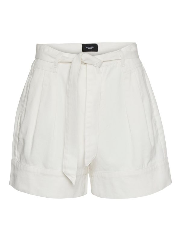 VERO MODA VERO MODA Hlače s naborima 'EVELYN'  bijela
