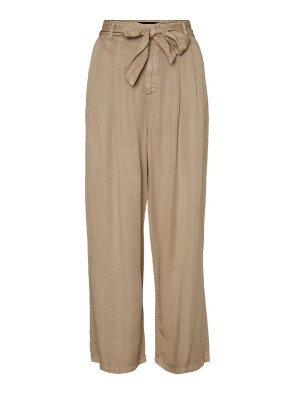 VERO MODA VERO MODA Hlače s naborima 'MIA'  svijetlosmeđa