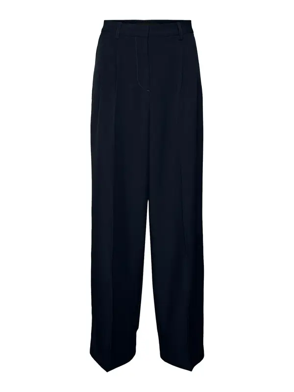 VERO MODA VERO MODA Hlače s naborima 'RITA'  crna