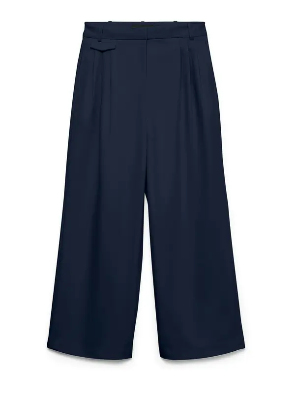 VERO MODA VERO MODA Hlače s naborima 'VMDREA'  tamno plava
