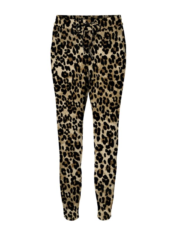 VERO MODA VERO MODA Hlače s naborima 'VMEVA'  ecru/prljavo bijela / karamela / crna