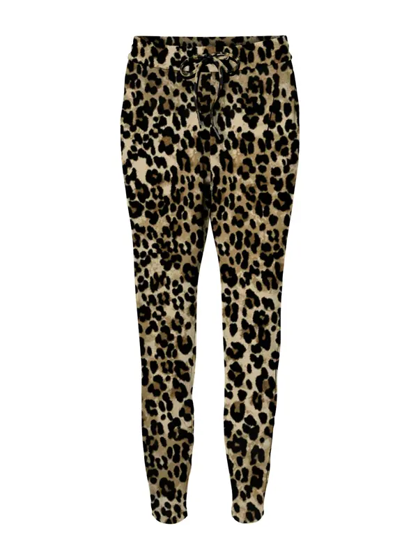 Vero Moda VERO MODA Hlače s naborima 'VMEVA'  ecru/prljavo bijela / karamela / crna