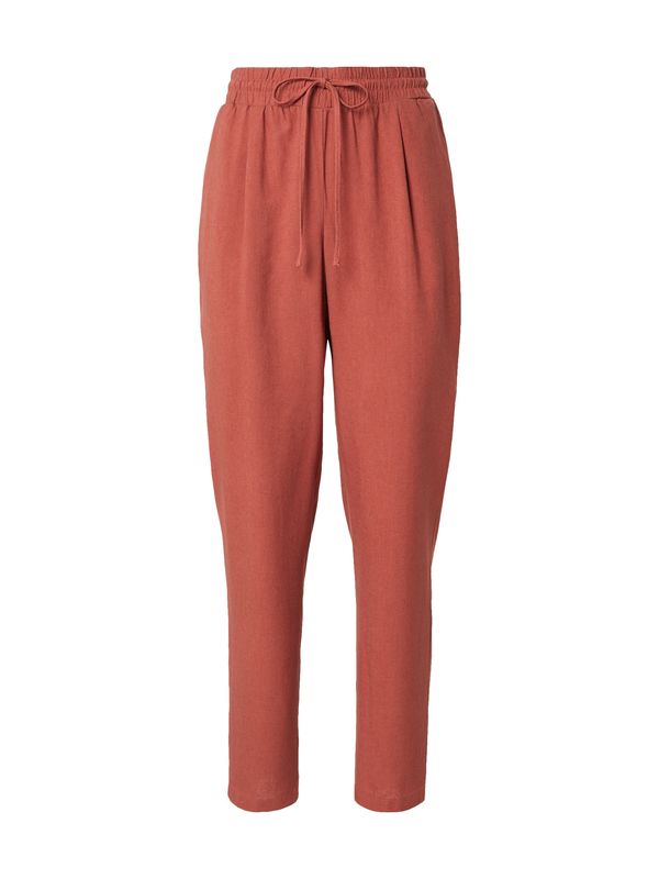 VERO MODA VERO MODA Hlače s naborima 'VMJESMILO'  hrđavo crvena