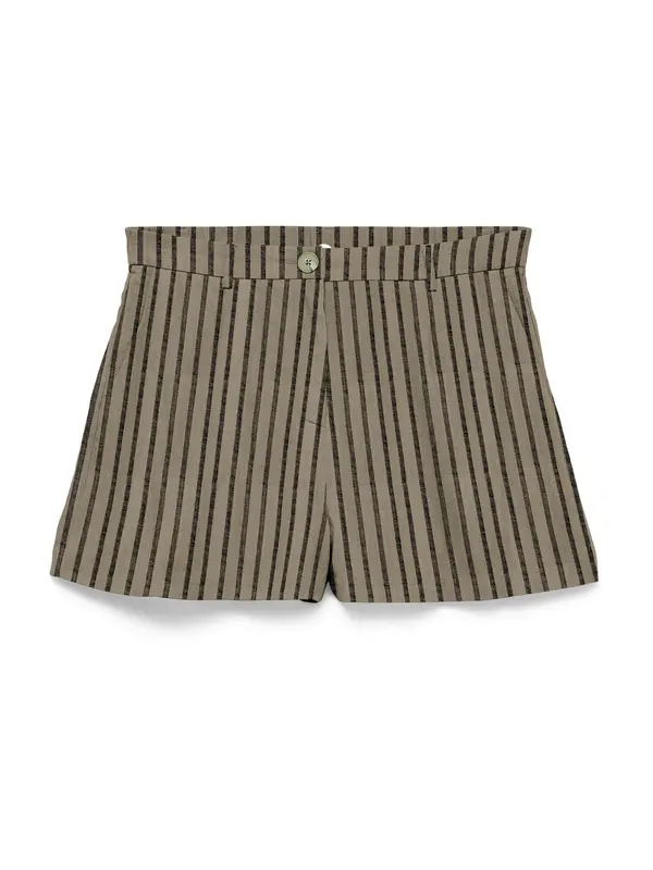 VERO MODA VERO MODA Hlače s naborima 'VMROSIE'  brokat / crna
