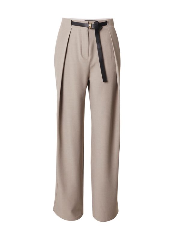 VERO MODA VERO MODA Hlače s naborima 'VMZOE'  kameno siva