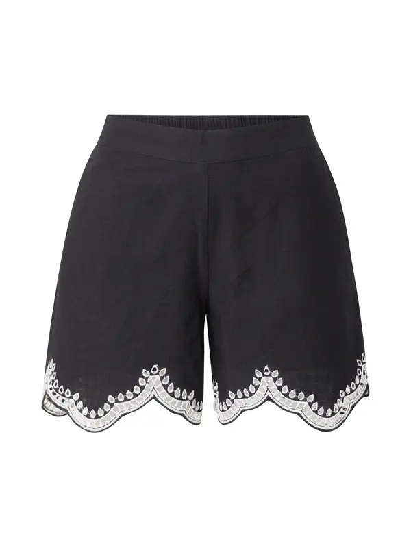 Vero Moda VERO MODA Hlače 'VMDiana'  crna / bijela