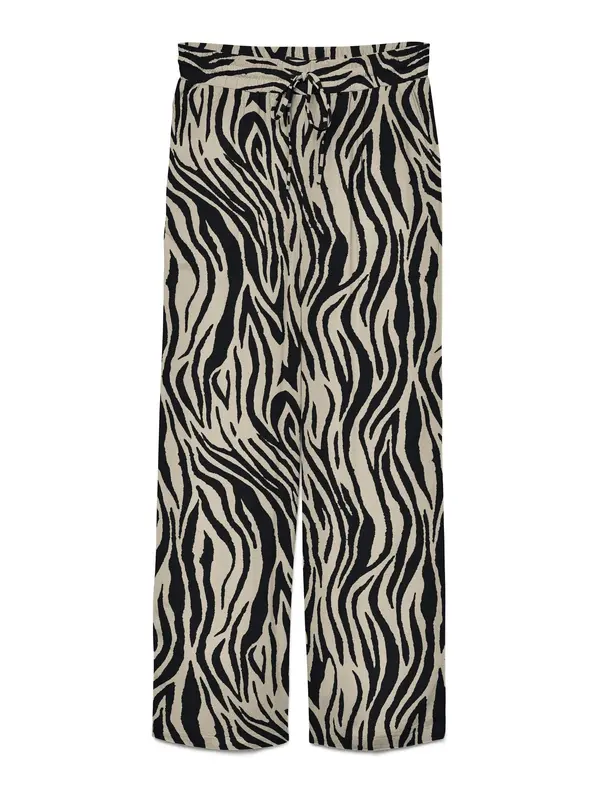 Vero Moda VERO MODA Hlače 'VMJESMILO'  bež siva / crna