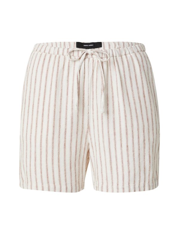 Vero Moda VERO MODA Hlače 'VMLOLA'  crvena / bijela