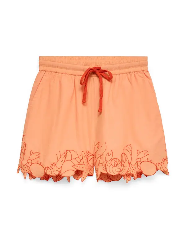 VERO MODA VERO MODA Hlače 'VMLUCIA'  narančasta / ciglasto crvena