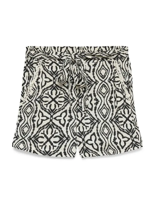 Vero Moda VERO MODA Hlače 'VMMENNY'  bež / crna