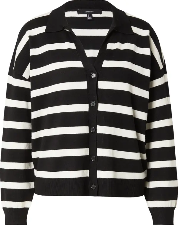 Vero Moda VERO MODA Kardigan  crna / bijela