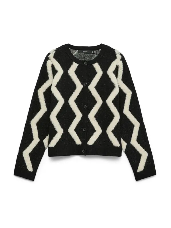 Vero Moda VERO MODA Kardigan 'VMARGIE'  crna / bijela