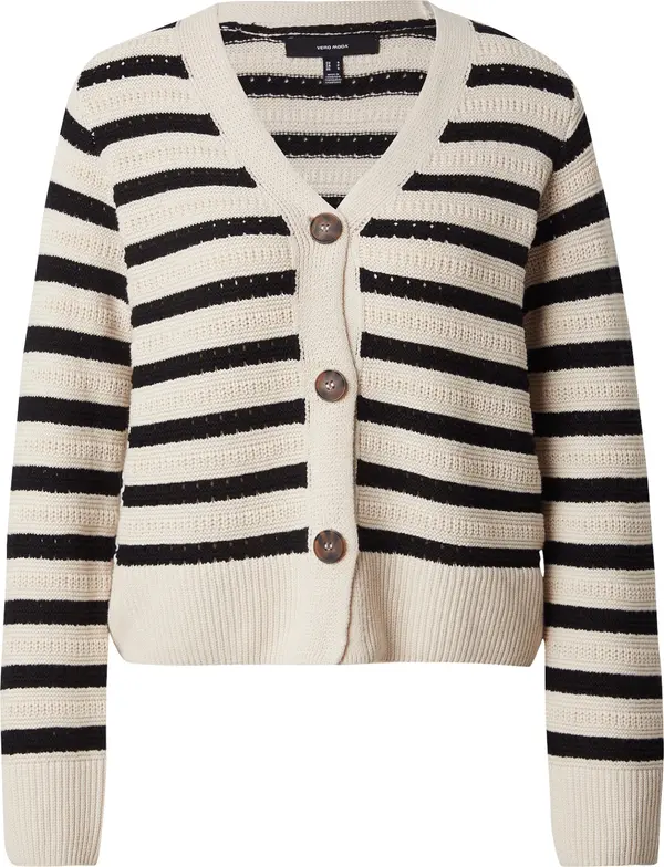 Vero Moda VERO MODA Kardigan 'VMCALLA'  ecru/prljavo bijela / crna