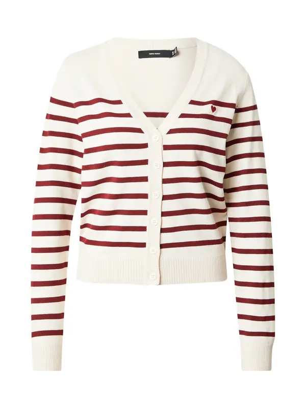 VERO MODA VERO MODA Kardigan 'VMDory'  boja pijeska / tamno crvena