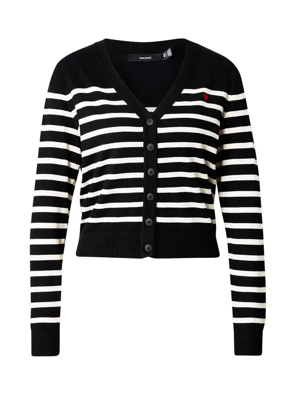 VERO MODA VERO MODA Kardigan 'VMDORY'  crna / bijela