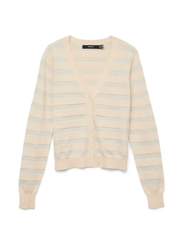 VERO MODA VERO MODA Kardigan 'VMHAPPYSHINE'  boja pijeska / sivkasto bež