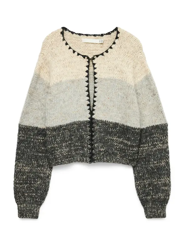 Vero Moda VERO MODA Kardigan 'VMJenna'  bež / siva / tamo siva