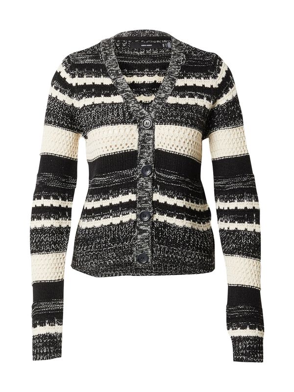 Vero Moda VERO MODA Kardigan 'VMLOLA'  crna / bijela