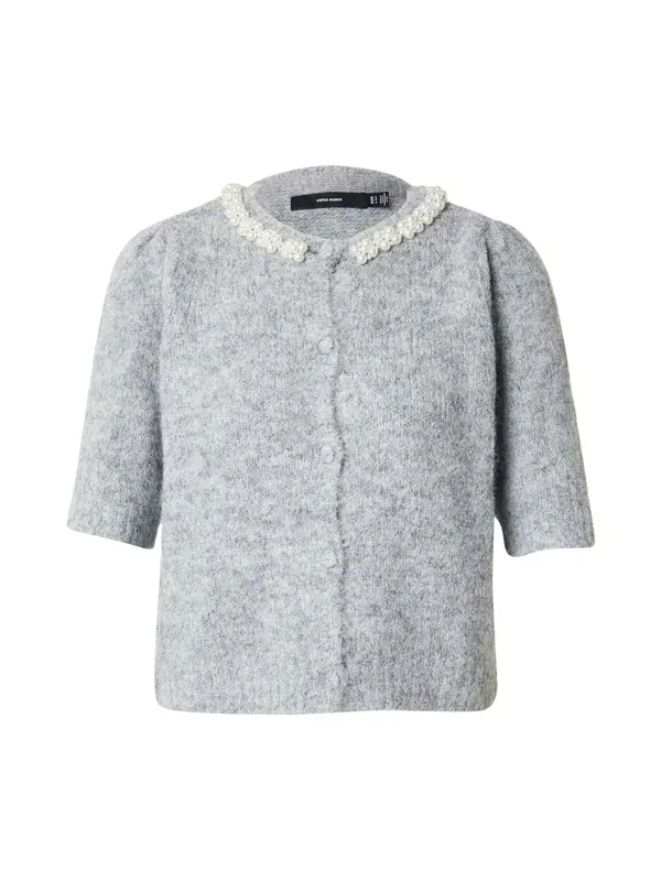 VERO MODA VERO MODA Kardigan 'VMOcean'  siva melange / biserno bijela