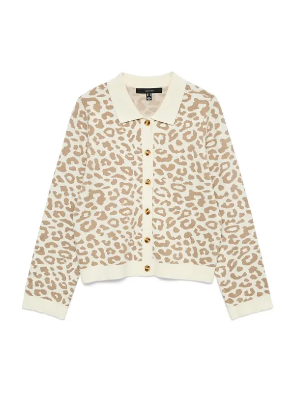 Vero Moda VERO MODA Kardigan 'VMRiley'  boja devine dlake (camel) / bijela