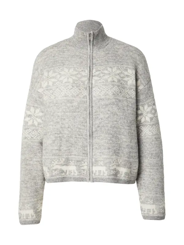 Vero Moda VERO MODA Kardigan 'VMSANTANORDIC'  svijetlosiva / bijela