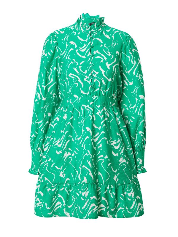 VERO MODA VERO MODA Košulja haljina 'CIA'  zelena / bijela