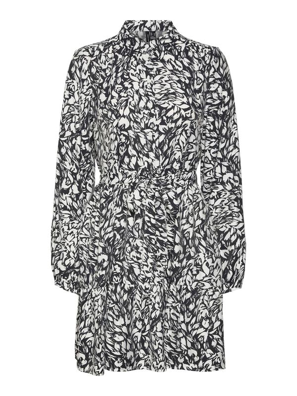 VERO MODA VERO MODA Košulja haljina 'Debby Ana'  crna / bijela
