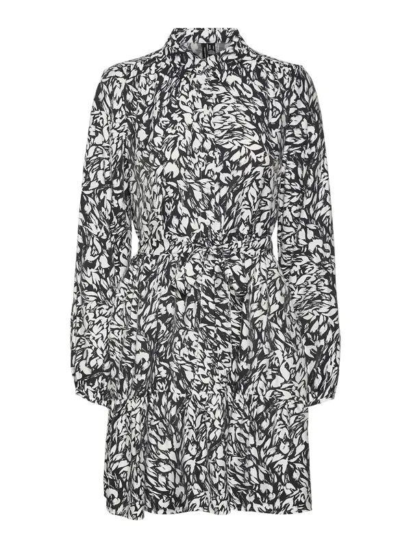 Vero Moda VERO MODA Košulja haljina 'Debby Ana'  crna / bijela