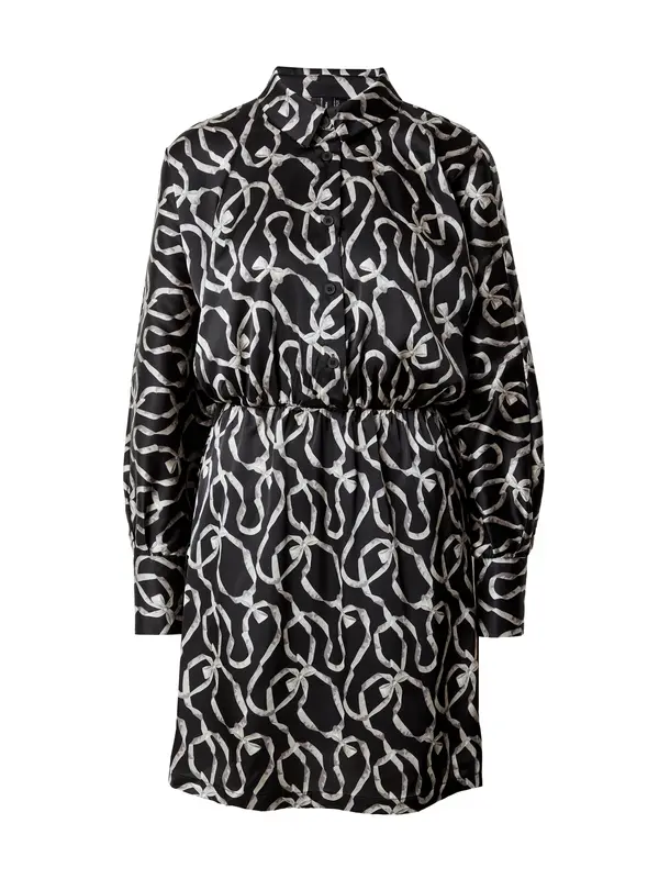 VERO MODA VERO MODA Košulja haljina 'Malle'  bež / boja pijeska / crna