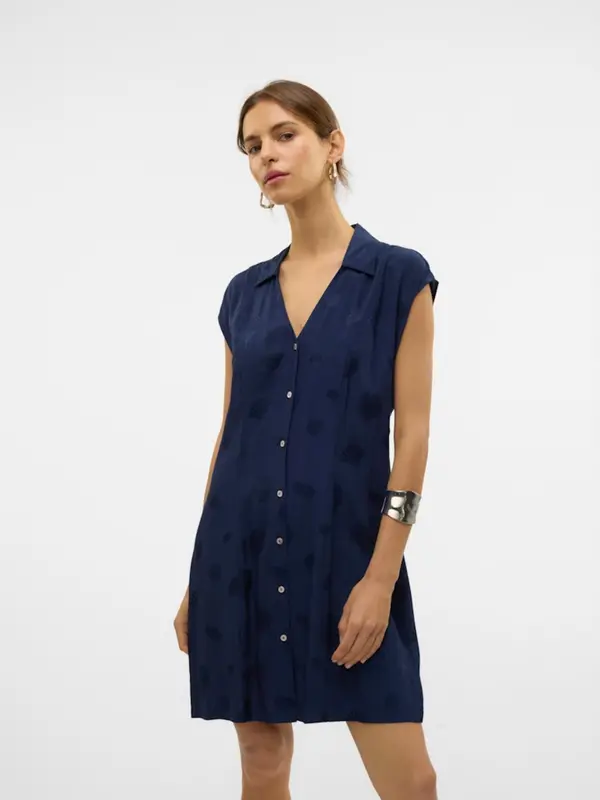 Vero Moda VERO MODA Košulja haljina  mornarsko plava