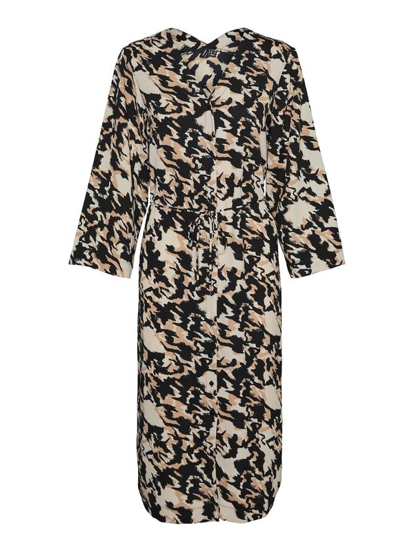 VERO MODA VERO MODA Košulja haljina 'NORA'  bež / pijesak / crna