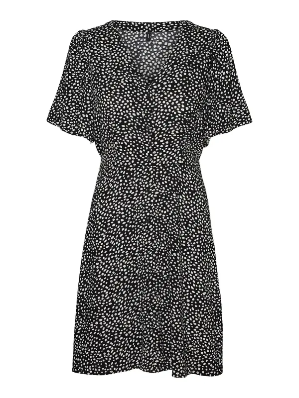 Vero Moda VERO MODA Košulja haljina 'VMAlba'  crna / bijela
