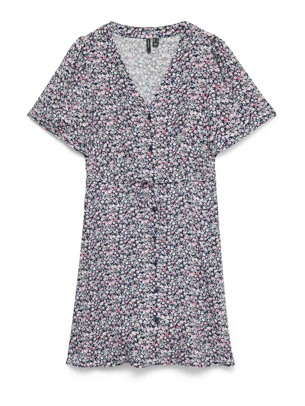 VERO MODA VERO MODA Košulja haljina 'VMALBA'  mornarsko plava / svijetlozelena / roza
