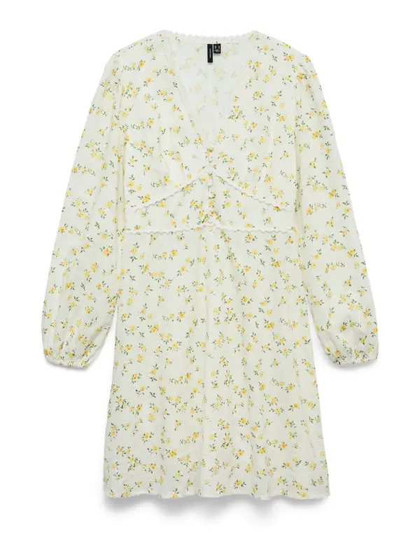 Vero Moda VERO MODA Košulja haljina 'VMAYA SOFIA'  žuta / svijetlozelena / tamno zelena / bijela