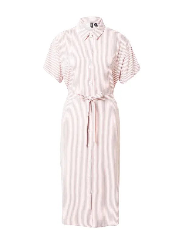 VERO MODA VERO MODA Košulja haljina 'VMBumpy'  rosé / bijela