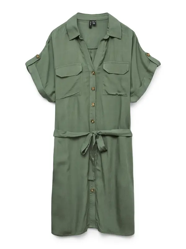 VERO MODA VERO MODA Košulja haljina 'VMBumpy'  zelena
