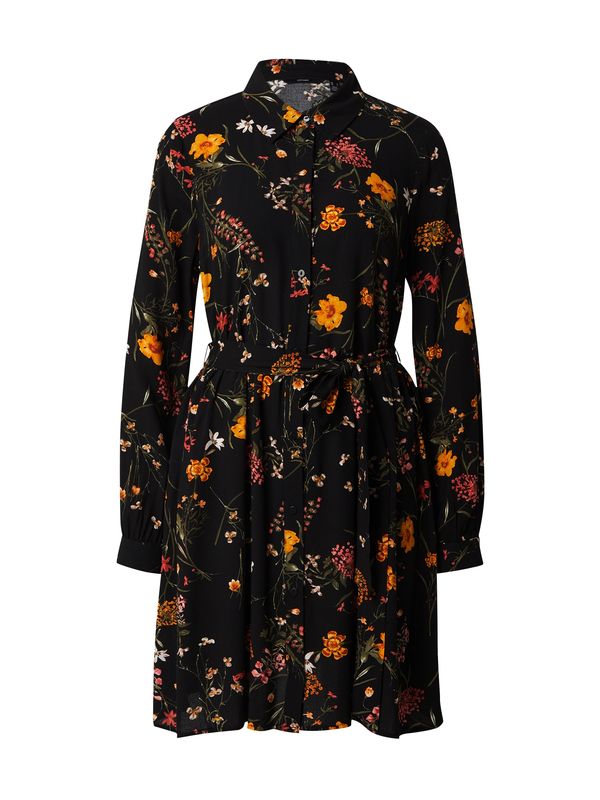 VERO MODA VERO MODA Košulja haljina 'VMEASY JOY'  narančasto žuta / maslinasta / svijetlocrvena / crna