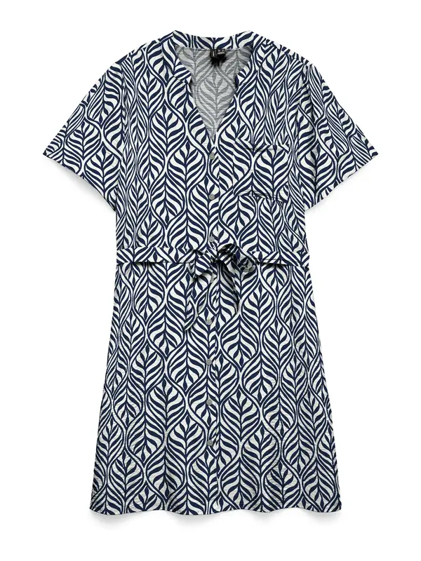 VERO MODA VERO MODA Košulja haljina 'VMJosie'  boja pijeska / morsko plava