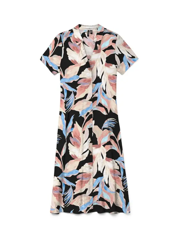 Vero Moda VERO MODA Košulja haljina 'VMJOSIE'  nebesko plava / puder roza / prljavo roza / crna