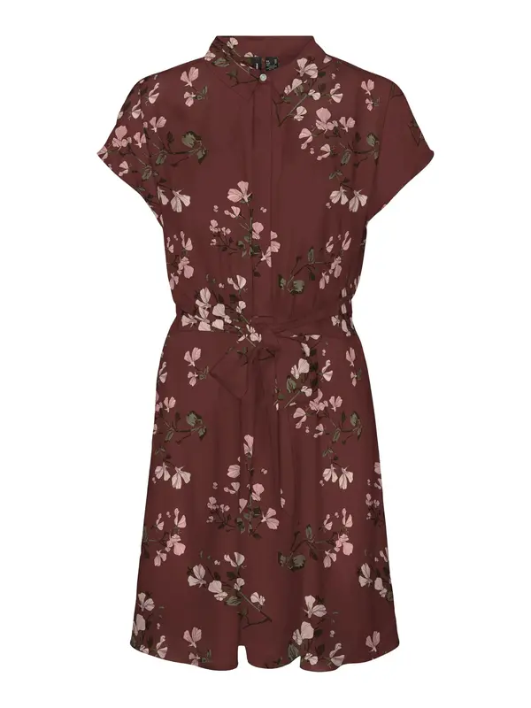 VERO MODA VERO MODA Košulja haljina 'VMNEWHALLIE'  maslinasta / roza / boja vina