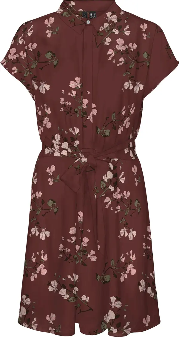 Vero Moda VERO MODA Košulja haljina 'VMNEWHALLIE'  maslinasta / roza / boja vina