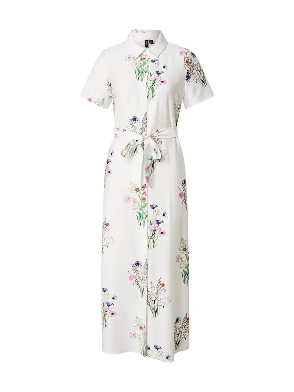 VERO MODA VERO MODA Košulja haljina 'VMRUNA'  zelena / ljubičasta / roza / bijela