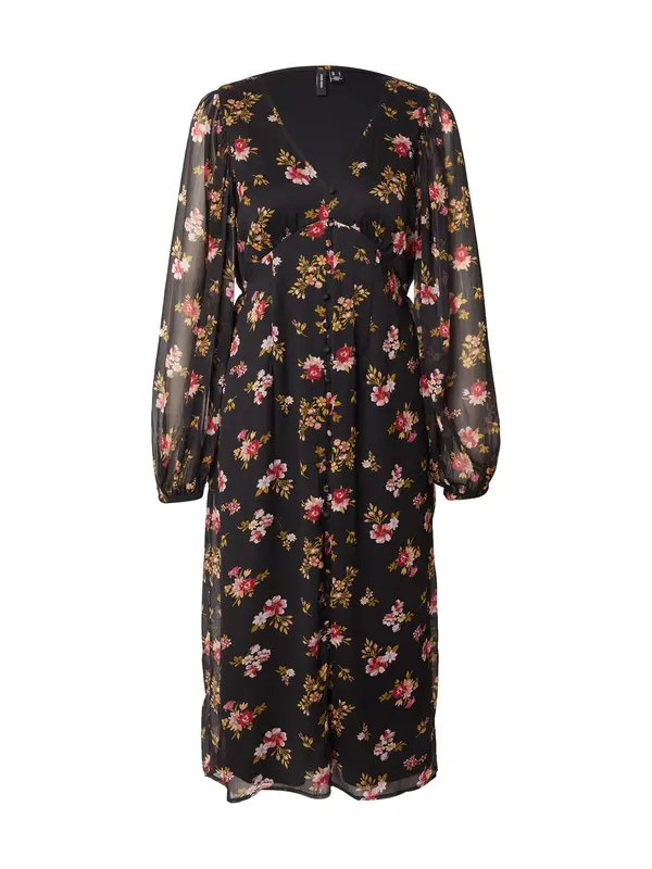 Vero Moda VERO MODA Košulja haljina 'VMSmilla'  maslinasta / prljavo roza / tamno crvena / crna